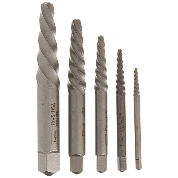 Juego de Extractores de Tornillos IRWIN de 5 Piezas con Diseño en Espiral