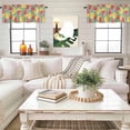 thumbnail image 4 of Watermelon Lemon Valance Curtain Summer Watercolor Fruit Window Valances Rod Pocket Short Curtains Window Treatments for Kitchen Bedroom Bathroom Laundry 60" x 18", 4 of 9