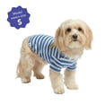thumbnail image 2 of Oodles Blue Striped Banana Knit Spring Dog T-Shirt, Small, 2 of 7