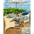 thumbnail image 5 of Hokiten Outdoor Tablecloths with Umbrella Hole & Zipper, Rustic Gnome Rectangle Tablecloth 52x70 Inch, Spring Flowers Butterfly Green Check Waterproof Table Cloth, Patio/Pool/Picnic Table Covers, 5 of 7