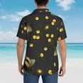 thumbnail image 6 of Kll Men'S Hawaiian Shirt Short Sleeve Button Down Beach Shirts-Bumblebee, 6 of 8