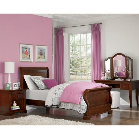NE Kids Walnut Street Riley Sleigh Bed - Chestnut