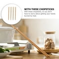 thumbnail image 6 of Oraceous 4 Pairs of Wood Cooking Chopsticks Anti- Noodles Frying Chopsticks Wooden Extra Long Chopsticks for Cooking Hotpot 42cm, 6 of 10