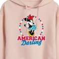 thumbnail image 3 of Disney - American Darling Minnie - Juniors Cropped Pullover Hoodie, 3 of 5