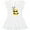 AA-White, variant on Cute Bee Initial B Girls Toddler Dress