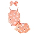 thumbnail image 1 of Birdeem Girls New Summer Two-Piece Baby Sling Strap Top Shorts Set, 1 of 12
