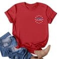 thumbnail image 5 of UngA 250 Anniversary USA Shirt Women 4th of July Shirts 1776-2026 250th Birthday Graphic Tees Tops Patriotic Womens Tshirt (Red,L), 5 of 7