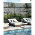 thumbnail image 2 of Metal Privacy Screen Outdoor 72" H×40" W,Freestanding Decorative Privacy Screen for Balcony Yard&Garden,Privacy Fence for Patio Lawn Deck,Easy Set-Up, 2 of 7