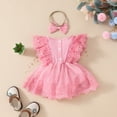 thumbnail image 5 of Girl Baby Clothes Baby Romper Dresses Bodysuit Baby Outfits Baby Girl Spring Clothes Girl Dresses 9-12 Months, 5 of 8
