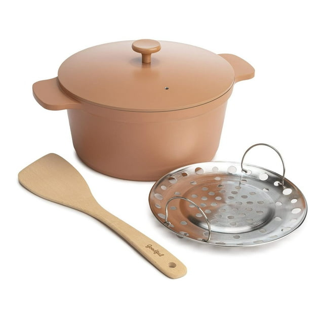 Goodful - Olla todo en uno, antiadherente de revestimiento múltiple, horno holandés fundido de alto
