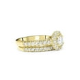 thumbnail image 2 of 1 7/8ct Round Diamond Halo Engagement Wedding Ring Set 14K Yellow Gold, 2 of 3