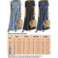 thumbnail image 2 of Sexy Dance Women Plus Size Casual Maxi Long Shirt Dress Ladies Denim Button Down Long Sundress Holiday Party Lounge Swing Shift Dresses, 2 of 2