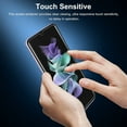 thumbnail image 5 of [2 Sets] Dteck Galaxy Z Flip 3 5G Screen Protector,Front/Back Flexible Film Transparent Soft Hydrogel Screen Protector (Not Glass) Full Coverage Anti-Scratch for Samsung Galaxy Z Flip 3, 5 of 6