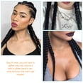 thumbnail image 3 of HAMPPLIES Natural Curly Long Braiding Hair Ponytail Extension Toppers for Braids, 3 of 8