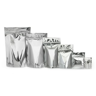  PABCK 500 Pack Mylar Foil Small Pouch 2x2.8 inches (Inside Size  1.6x2.4 inches) Silver Aluminum Foil Heat Sealable Bulk Food Storage Mini  Bags : Home & Kitchen