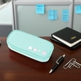 thumbnail image 4 of Large Capacity Ki-ds Pencil Case, Fabric Sch-ool Pencil Pouch with Zipper & Compartments for Organizing Pens, Markers, Erasers, Sky Blue, 4 of 6