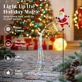 thumbnail image 2 of Christmas Solar Kettle Lights Garden Lawn Decorative, Solar Powered Santa Watering Can Ground Lamp, Outdoor Lighted Holiday Displays, Xmas Decor, 2 of 8