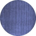 thumbnail image 1 of Ahgly Company Indoor Round Abstract Blue Contemporary Area Rugs, 7' Round, 1 of 4