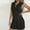 Black, variant on Oplxuo Womens Crochet Swimsuit Coverup Dresses Summer 2025 Polo Collar V Neck Beach Bathing Suit Cover Up Mini Dress