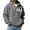 Grey, variant on Uikmnh Men's Sweatshirts, Half Zip Pullover Hooded Sweatshirt Lightweight Casual Streetwear Top with Front Pouch Pocket for Daily Comfort, Hoodies for Men,L