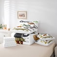 thumbnail image 5 of Feelyou Cartoon Animal Twin Bedding Sets 7-Piece, Frog Snake Crocodile Bedding Comforter Set, Jungle Wildlife Sheet Sets, Lightweight Room Decor, 5 of 7