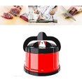 thumbnail image 1 of (Red)Suction Knife Sharpener Manual Sharpener Whetstone Whetstone Sharpener with Suction Cup for all Blade Types for Kitchen,Workshop,Craft Rooms,Camp, 1 of 5