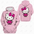 thumbnail image 3 of Nouveau Automne HELLO KITTY Chandail à Capuchon Femme Simple Col Rond Polyvalent Chandail 2023 Manches Longues Étudiants Décontracté Ample Chandails à Capuchon Automne, 3 of 7
