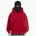 thumbnail image 6 of Towmus Balaclava Hoodie with Built-In Eye Mask, Double Hooded Zip Jacket Wind-resistant Winter Hoodies Sweatshirts, Unisex, 6 of 6