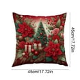 thumbnail image 5 of Christmas Pillow Covers for Decorations 18x18" Christmas Decorative Pillow Cases with Soft Fabric Hidden Zipper for Couch Sofa Bed, Soft and Breathable Home Decors Cushion Covers, 5 of 7