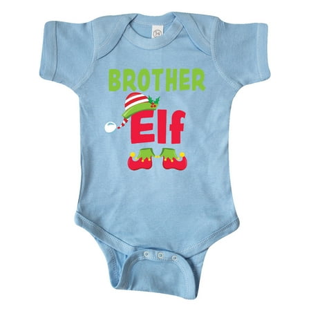 

Inktastic Christmas Brother Elf Gift Baby Boy Bodysuit