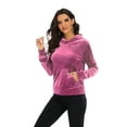 thumbnail image 2 of FANNYC Women Hoodie Sweatshirt Pullover Tracksuit Fitness Sport Suit Casual Activewear Running Tracksuit Coat Long Sleeve Sports Jacket Top,S-2XL, 2 of 6