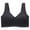 Black, variant on Plebaso Women's Wireless T Shirt Bras Seamless Full Coverage Bralettes Ladies Wide Strap Everyday Bras