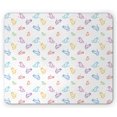 thumbnail image 1 of Butterfly Mouse Pad, Doodle Style Various Animals Rainbow Colored Abstract Line Creatures Dotted Wings, Rectangle Non-Slip Rubber Mousepad, Multicolor, by Ambesonne, 1 of 2