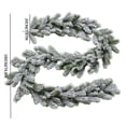 thumbnail image 2 of Festive Christmas Garland Tabletop Decoration Full PE Rattan Greenery for Holiday Party Centerpiece, 2 of 4