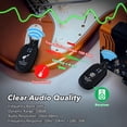 thumbnail image 2 of System InaláMbrico de Guitarra A8, Receptor Transmisor Audio UHF Recargable para Guitarra, Bajo, ViolíN, Teclado, 2 of 5