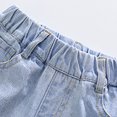 thumbnail image 2 of DPOIS Kids High Waisted Ripped Jeans Girls Casual Loose Fit Distressed Denim Pants Blue 8-9, 2 of 7