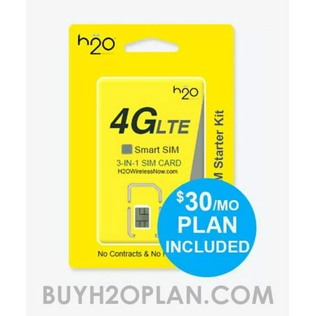 H2O Smart SIM Card with $30 First Month Plan included (Orders with more than 4 SIM Cards will be (Best Dual Sim Android)