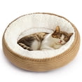 thumbnail image 1 of Pet Bed Love's Cabin Round Donut para gatos y perros pequeños, 20 pulgadas, 1 of 7