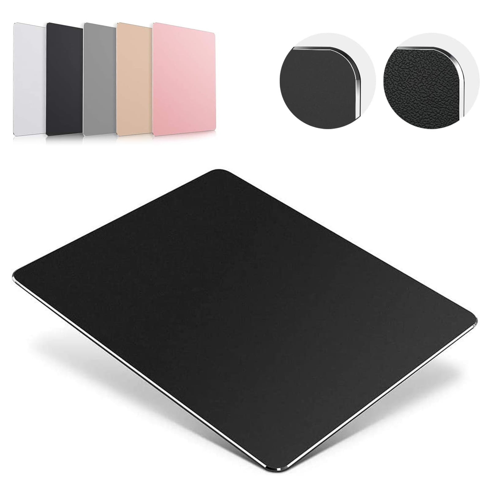 Pretty Cute Mouse Pad for Office Home Gaming Laptop Men Women Kid,Brown&Grey Anti-Slip Waterproof Mouse Mat Hsurbtra Mouse Pad Double-Sided PU Leather Small Round Mousepad 8.7 x 8.7 Inch