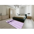 thumbnail image 5 of Ahgly Company Machine Washable Indoor Square Transitional Rich Lilac Purple Area Rugs, 8' Square, 5 of 7