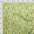 thumbnail image 2 of oneOone Cotton Jersey Gorse Fabric Leaves & Flower Floral Diy Clothing Quilting Fabric Print Fabric By Yard 58 Inch Wide, 2 of 4