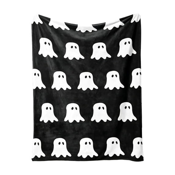 Nkmbld Halloween Flannel Throw Blanket, Cozy Lightweight Fall Decorative Blanket for Sofa Bed Living Room Office, Fall Harvest Gifts for Women