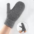 thumbnail image 6 of Besolor Winter Mittens for Women Warm Thermal Fleece Lining Thick Knitted Soft Cozy Snow Gloves for Cold Weather, 6 of 8