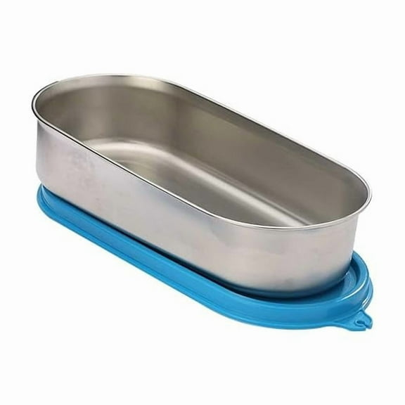 SignoraWare 650ml Flat Oval Stainless Steel Container with lid
