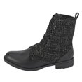 thumbnail image 2 of BOTA MEDIA COLOR NEGRO CON DETALLE DE TELA Mundo Terra 022220, 2 of 2