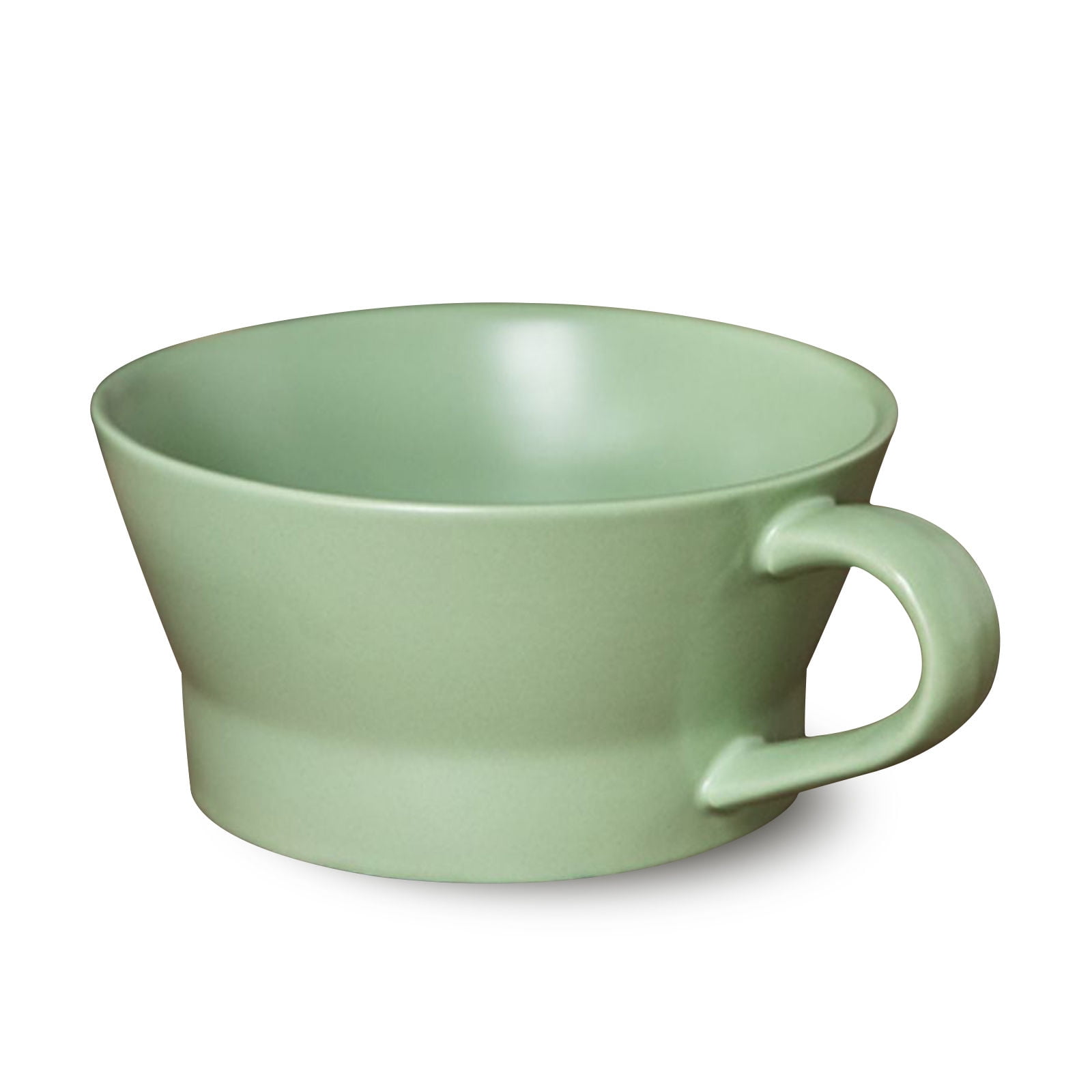 Qeeadeea Vintage Ceramic Coffee Cup, Soup Cup With Handle, Small