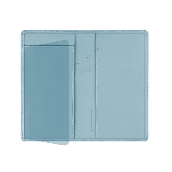 Gnegni Funda De Cuero Para Chequera Con Divisor Incorporado, Soporte Para Bolígrafo Para Hombres Y Mujeres, Billetera Con Bloqueo Rfid