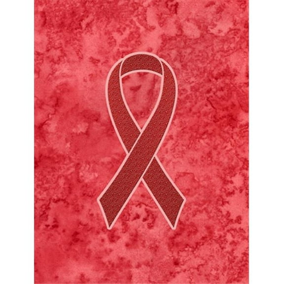 Red Ribbon for Aids Awareness Garden Flag Size - 11 x 15 In.