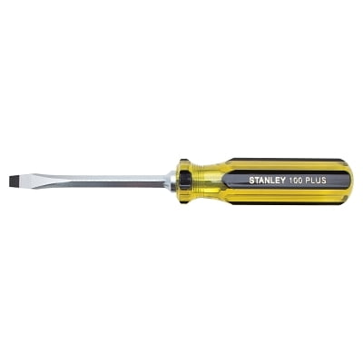 

100 Plus Square Blade Standard Tip Screwdriver 1/4 in Tip 8-3/16 in Overall L | Bundle of 5 Each