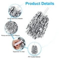 thumbnail image 3 of Uxcell 18Pcs Cheerleading Pom Poms with Baton Handle for Game Sports, Silver Tone, 3 of 6